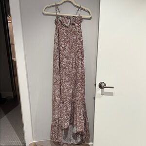 Floral Brown Maxi Dress